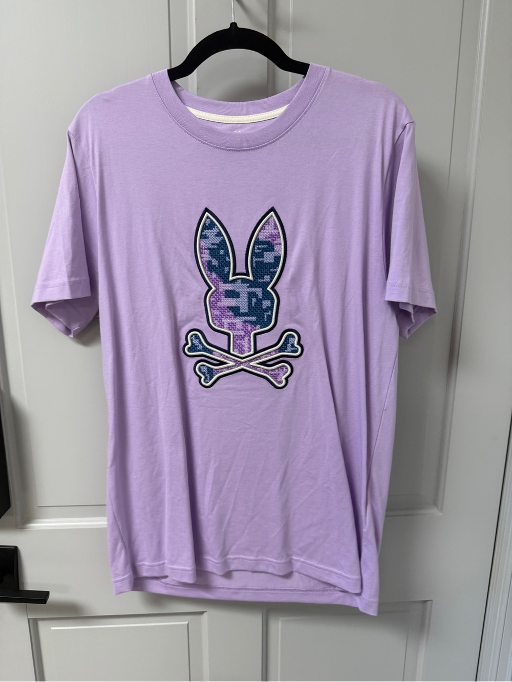 Men’s Psycho Bunny Lavender Logo Crewneck Tee